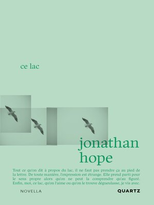 cover image of Ce lac